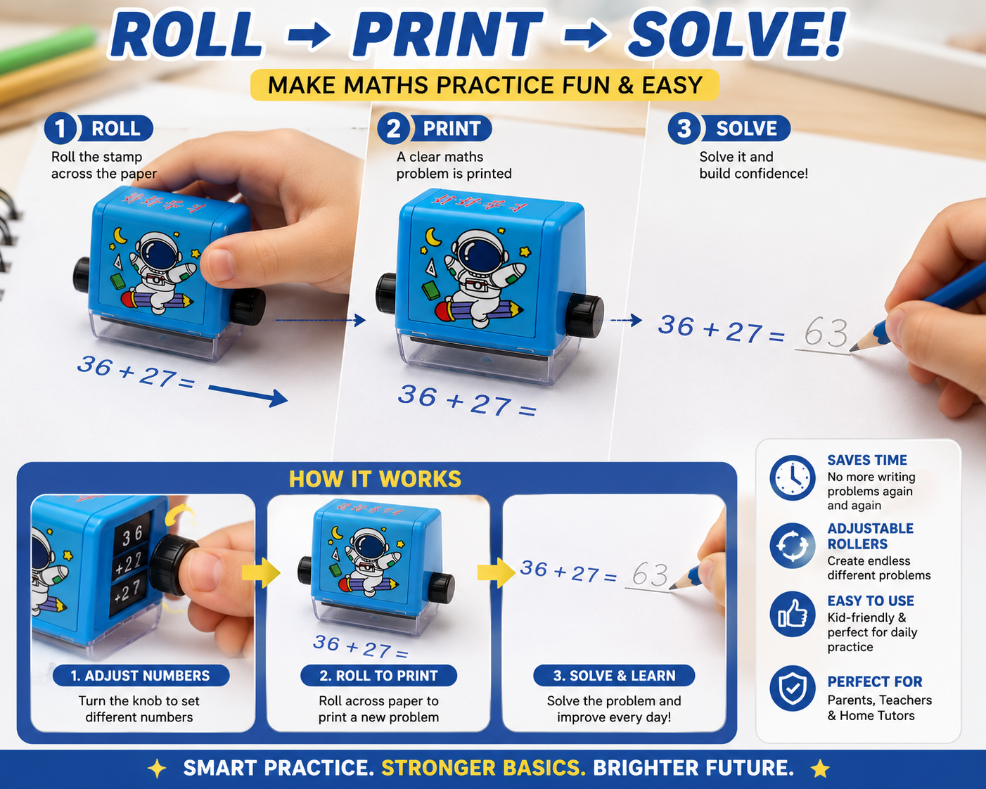 Math Sprint Digital Math Roller | Instantly Master Additions & Subtractions