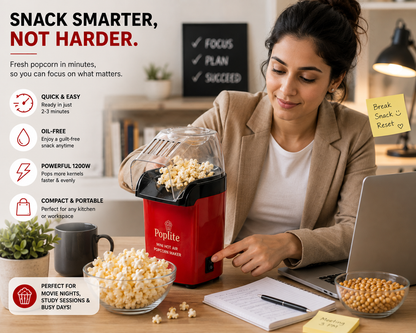 Pop Burst Luxe Mini Popcorn Maker | Now ₹1,999 + Free Cash on Delivery