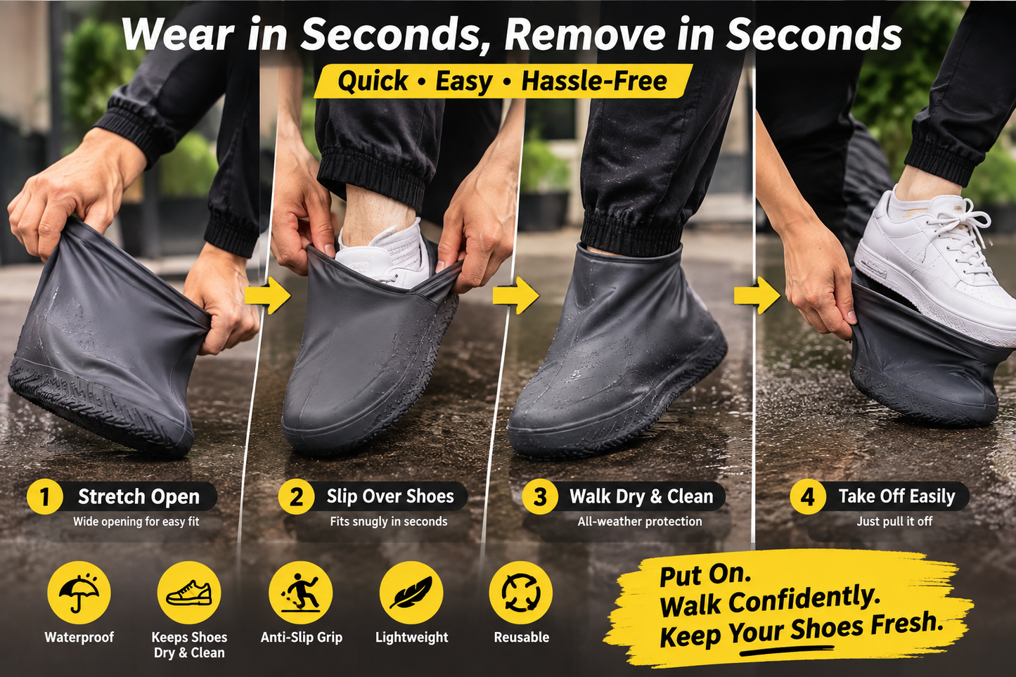Stay Dry. Keep Your Sneakers Fresh.