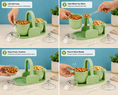 Heritage Dry Fruit Serving Set | Premium Gift Box (Free Shipping + COD)