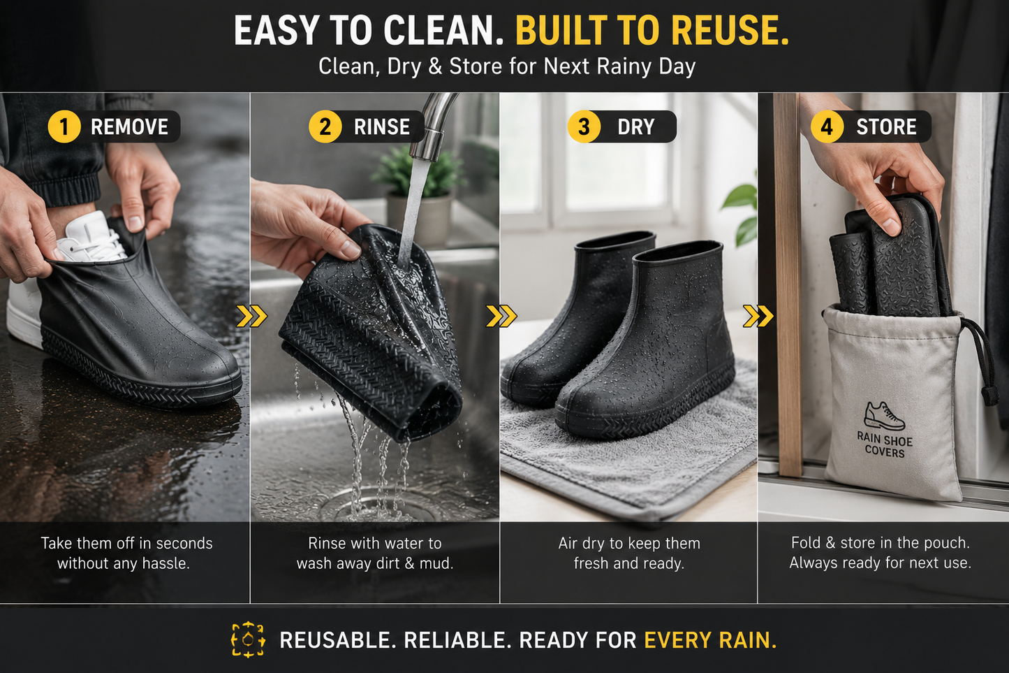 Stay Dry. Keep Your Sneakers Fresh.
