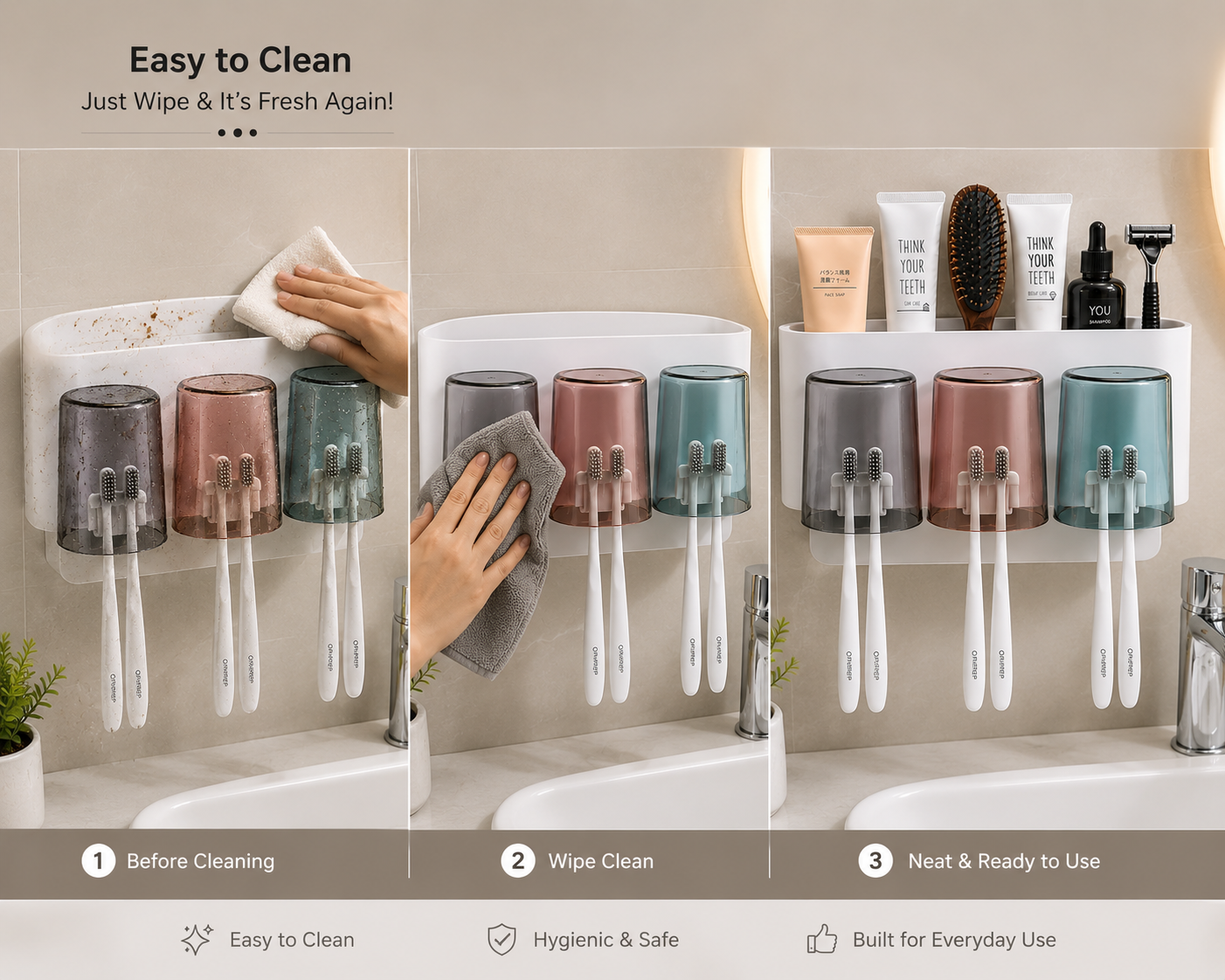 Pure Guard 3-Cup Family Organizer | Get 45% OFF + Free Cash on Delivery