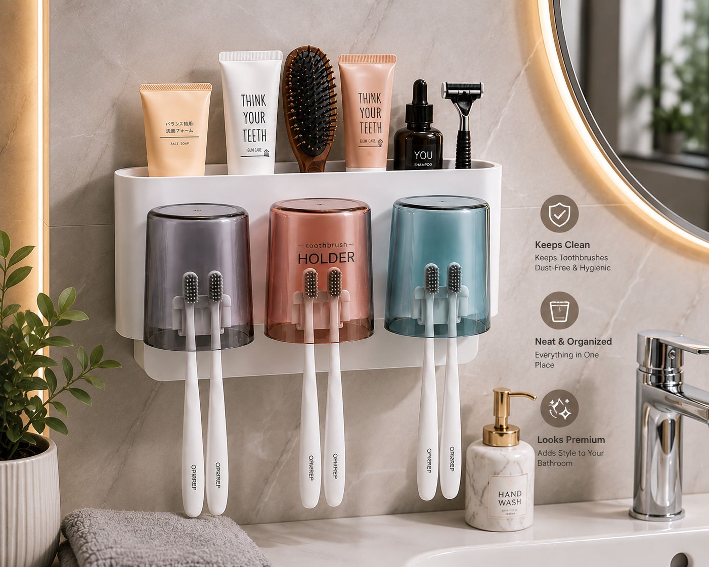 Pure Guard 3-Cup Family Organizer | Get 45% OFF + Free Cash on Delivery