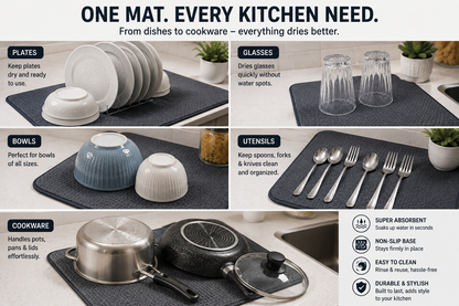 Aqua Dry Ultra Kitchen Mat (Pack of 2) | Get FREE Cash on Delivery Today