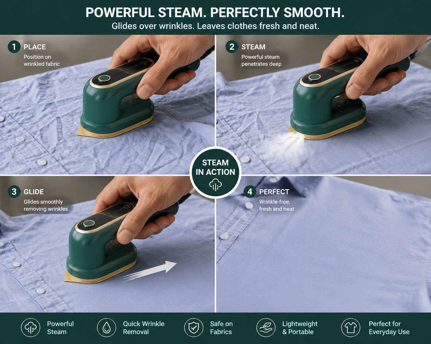 Glide Vapor Travel Iron Pro | Now ₹1,099 + Free Cash on Delivery