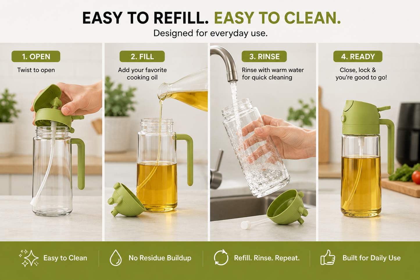 Aero Mist Pro Smart Oil Dispenser | Free Delivery + Cash On Delivery
