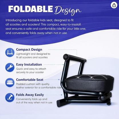 Ultra-Comfort Tailored Folding Child Seat for - All Activa