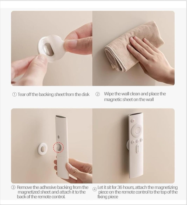 Lux Magnetic Remote Organiser (Pack of 4) | FREE Cash on Delivery Included