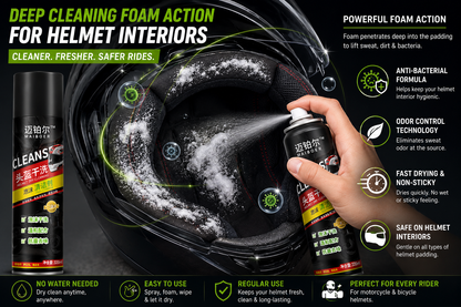Aero Fresh Helmet Dry-Clean Foam | Now ₹899 + Free Cash on Delivery