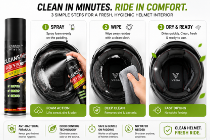Aero Fresh Helmet Dry-Clean Foam | Now ₹899 + Free Cash on Delivery