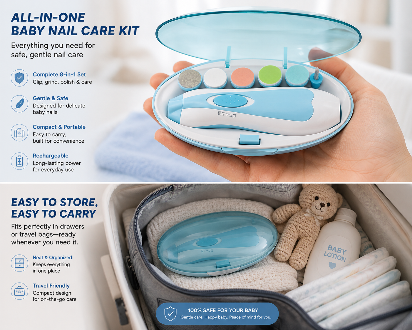 LumiTrim Pro Baby Nail Care Suite | Get FREE Cash on Delivery Today
