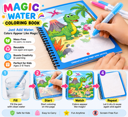 AquaMagic Coloring Book Set | Get FREE Cash on Delivery Today