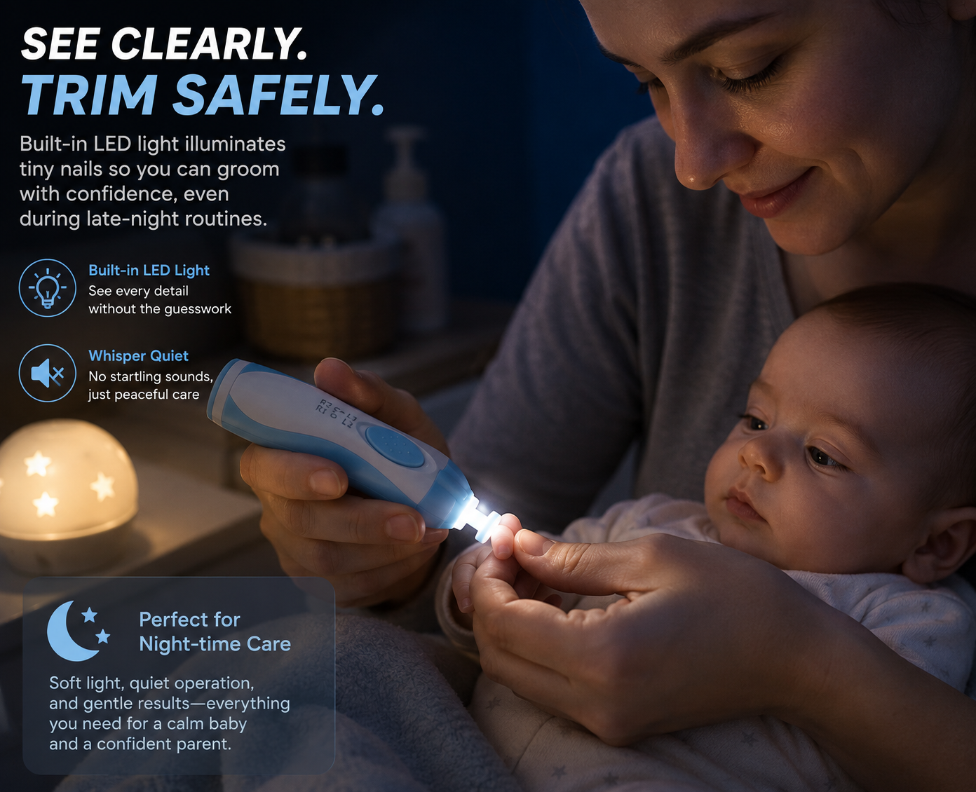 LumiTrim Pro Baby Nail Care Suite | Get FREE Cash on Delivery Today