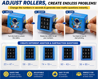 Math Sprint Digital Math Roller | Instantly Master Additions & Subtractions