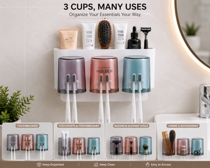 Pure Guard 3-Cup Family Organizer | Get 45% OFF + Free Cash on Delivery