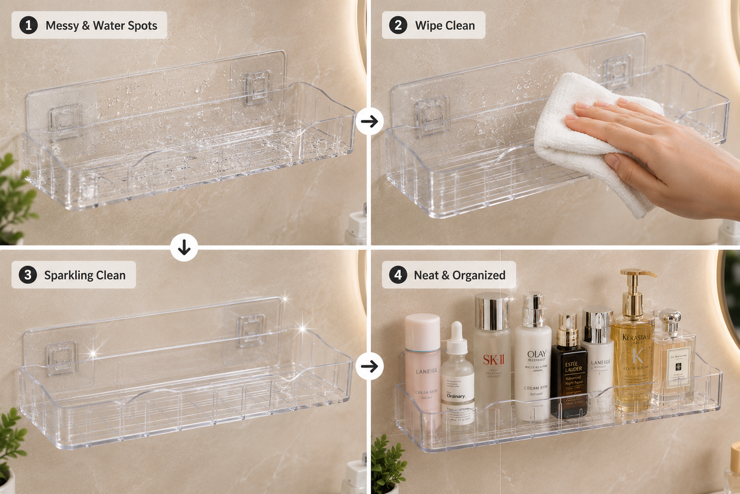 AquaLuxe Vanity Shelves  | Buy 1 Get 1 FREE