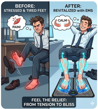PulseRelief EMS Foot Massager | Free Cash On Delivery + Free Shipping