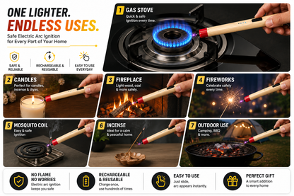 MatchStick Pro Arc Lighter | Flat ₹1199 + FREE Cash on Delivery