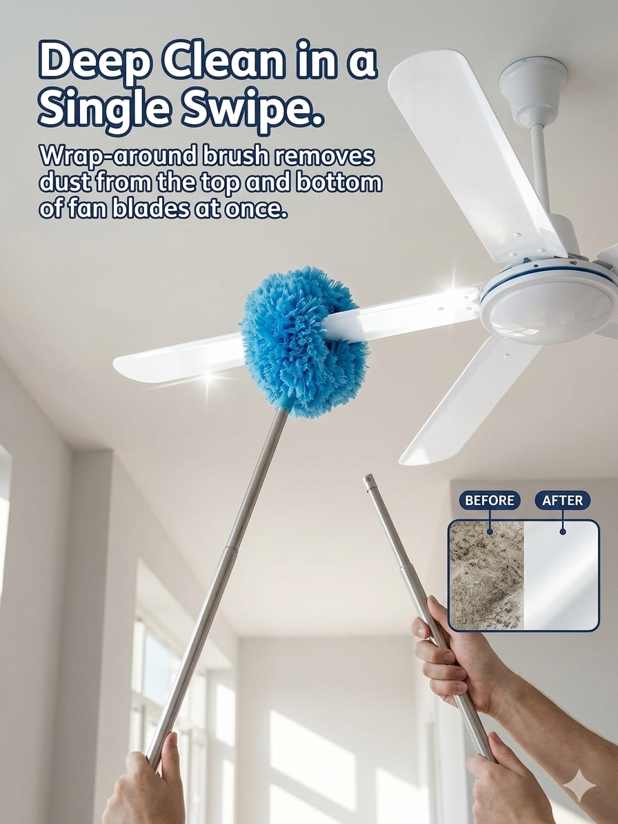 Flexi Reach Ceiling Fan Cleaner Brush
