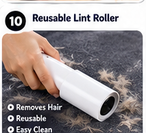 Reusable lint roller visual