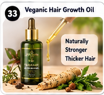 Veganic hair oil visual
